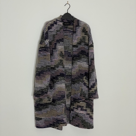Cocoon Knit Coat Jacket 65% Wool Italy M/L - Picture 1 of 12